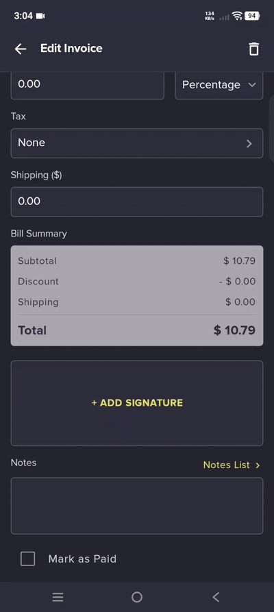 Add Signature